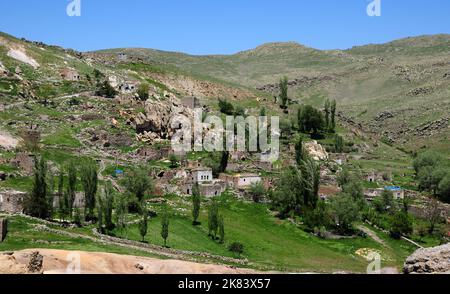 Sivrihisar ist ein altes türkisches Dorf in Aksaray, Türkei. Stockfoto