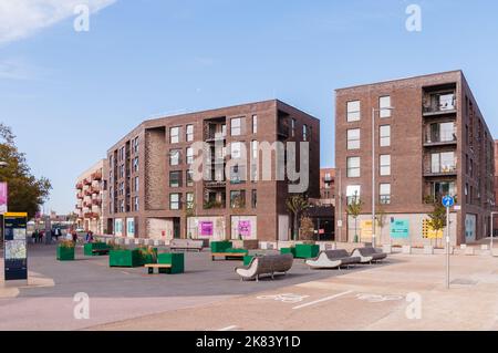 Eastwick und Sweetwater Apartment Building's, Neuentwicklung E20 in Stratford City Stockfoto