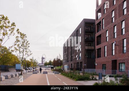 Eastwick und Sweetwater Apartment Building's, Neuentwicklung E20 in Stratford City Stockfoto