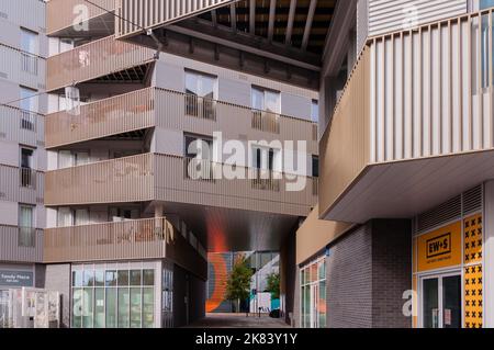 Eastwick und Sweetwater Apartment Building's, Neuentwicklung E20 in Stratford City Stockfoto