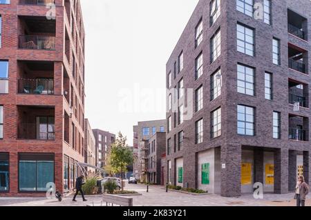 Eastwick und Sweetwater Apartment Building's, Neuentwicklung E20 in Stratford City Stockfoto