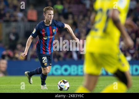 Barcelona, Spanien. 20.. Oktober 2022. Während des Liga-Spiels zwischen FC Barcelona und Villarreal CF im Spotify Camp Nou in Barcelona, Spanien. Bild: DAX Images/Alamy Live News Stockfoto