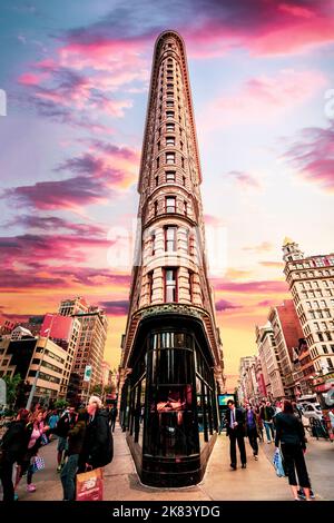 Flatiron Building in New York City, USA Stockfoto