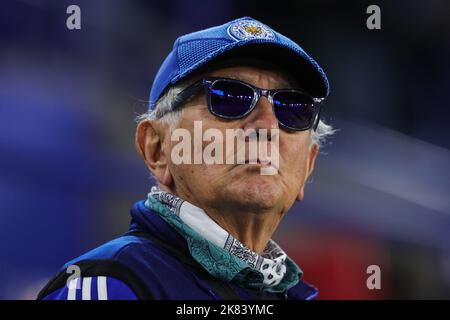 Leicester, Großbritannien. 20. Oktober 2022. Ein Fan von Leicester City während des Premier League-Spiels Leicester City gegen Leeds United im King Power Stadium, Leicester, Großbritannien, 20.. Oktober 2022 (Foto von Mark Cosgrove/News Images) in , am 10/20/2022. Quelle: SIPA USA/Alamy Live News Stockfoto