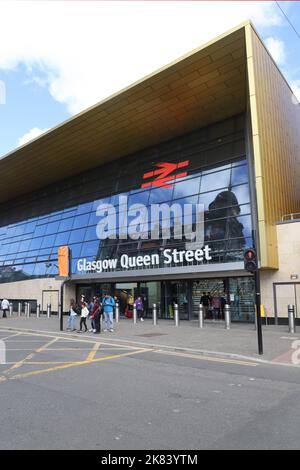 Renovierte Glasgow Queen Street Station Glasgow Schottland Juli 2022 Stockfoto