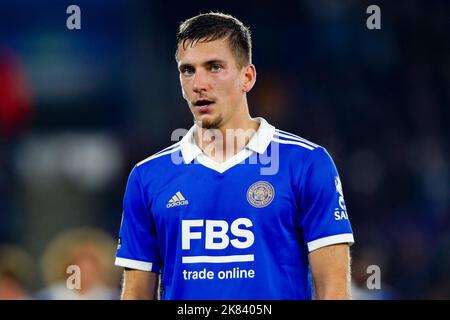 Leicester, Großbritannien. 20. Oktober 2022. 20.. Oktober 2022; The King Power Stadium, Leicester, Leicestershire, England; Premier League Football, Leicester City versus Leeds United; Dennis Praet von Leicester City Kredit: Action Plus Sports Images/Alamy Live News Stockfoto