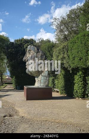 Face Sculpture von Igor Mitoraj Boboli Gardens Florenz Italien Stockfoto