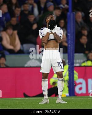 Leicester, Großbritannien. 20. Oktober 2022. Crysencio Summerville (LU) Dejection beim Spiel der Leicester City gegen Leeds United EPL Premier League, im King Power Stadium, Leicester, Großbritannien, am 20. Oktober 2022 Credit: Paul Marriott/Alamy Live News Stockfoto