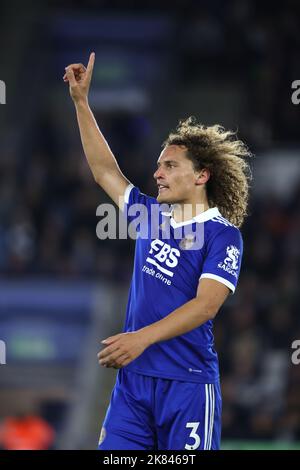 Leicester, Großbritannien. 20. Oktober 2022. Junior Firpo (LU) beim Spiel der Leicester City gegen Leeds United EPL Premier League, im King Power Stadium, Leicester, Großbritannien, am 20. Oktober 2022 Credit: Paul Marriott/Alamy Live News Stockfoto