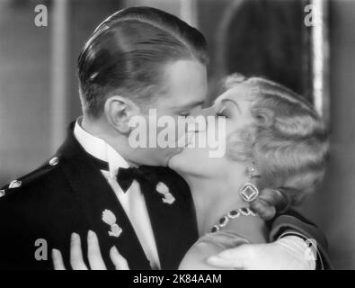 Douglas Fairbanks, Jr., Florence Britton, am Set des Films, „Chances“, First National Pictures, Warner Bros., 1931 Stockfoto