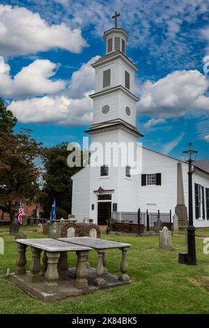 Richmond, Virginia.  St. John es Episcopal Church, Website von Patrick Henry geben mir Freiheit oder Tod geben mir Rede. Stockfoto