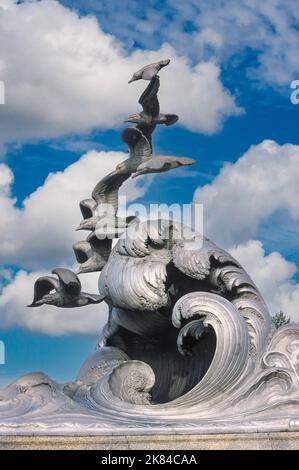 Marine Merchant Marine Memorial to those Lost at Sea in World war I, Washington, DC. Gewidmet 1934, Bildhauer: Ernesto Begni del Piatta. Stockfoto