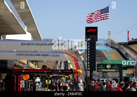 Austin, USA . 20. Oktober 2022. Streckendarstellung während des Formel 1 Aramco United States Grand Prix 2022, 19. Runde der FIA Formel 1 Weltmeisterschaft 2022 vom 21. Bis 23. Oktober 2022 auf dem Circuit of the Americas, in Austin, Texas - Foto: Dppi/DPPI/LiveMedia Kredit: Independent Photo Agency/Alamy Live News Stockfoto