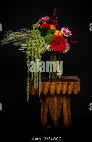 Blumen in Vase Stockfoto