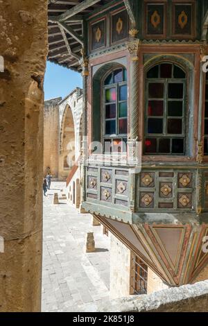 Beiteddine, Libanon - 12. Oktober 2019: Offizielle Sommerresidenz des libanesischen Präsidenten. Beiteddine Palace, ein Palast aus dem 19.. Jahrhundert in Beiteddine, Libanon Stockfoto