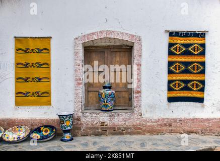 Kunst- und Kunsthandwerksgeschäft in Todos Santos, Baja California Sur, Mexiko Stockfoto