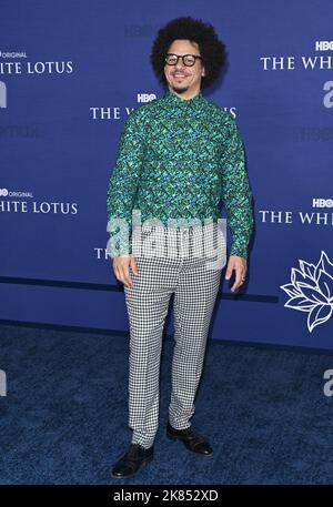 Los Angeles, USA. 20. Oktober 2022. Eric Andre bei der Premiere der Saison 2 für HBO's „The White Lotus“ in den Goya Studios, Hollywood. Bildquelle: Paul Smith/Alamy Live News Stockfoto