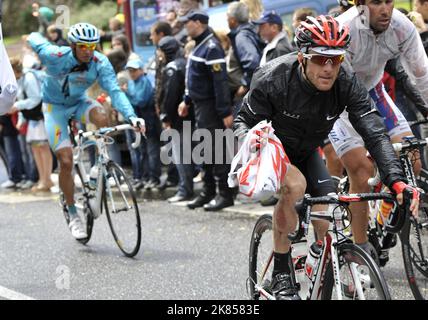 Levi Leipheimer vom Team Radioshack während der Etappe 6 Stockfoto