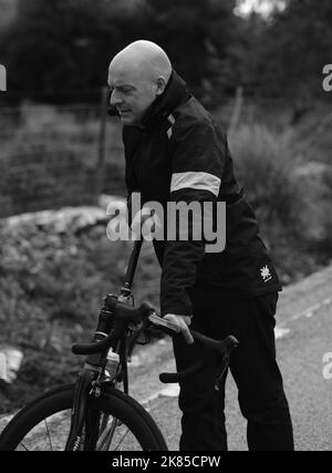 Sir David Brailsford CBE Performance Director von British Cycling und der General Manager von Team Sky während eines Trainingslagers in der Nähe von Pollenca, Mallorca Stockfoto