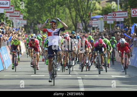 Roger Kluge (IAM Cycling) gewinnt die Etappe Stockfoto