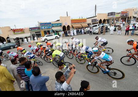 Tour durch Oman Stage 1, Al Sawadi Beach zur Suhar Corniche. Stockfoto