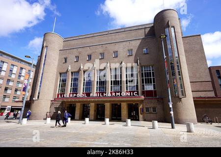LIVERPOOL, Großbritannien - 14. JULI 2022: Liverpool Philharmonic Hall, England, Großbritannien Stockfoto