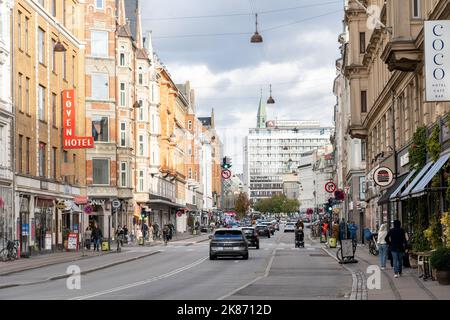 Vesterbro Bezirk in Kopenhagen Stockfoto