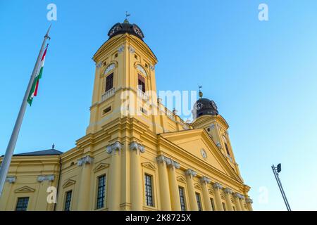 Die reformierte große Kirche von Debrecen Stockfoto