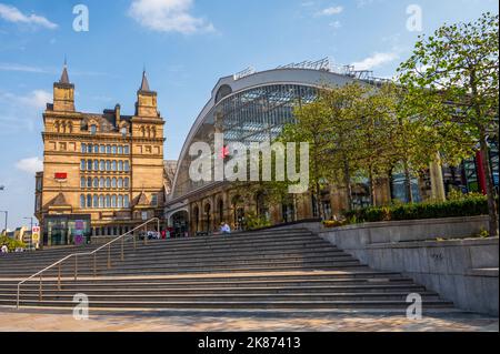 Der Bahnhof Liverpool Lime Street, Liverpool, Merseyside, England, Vereinigtes Königreich, Europa Stockfoto