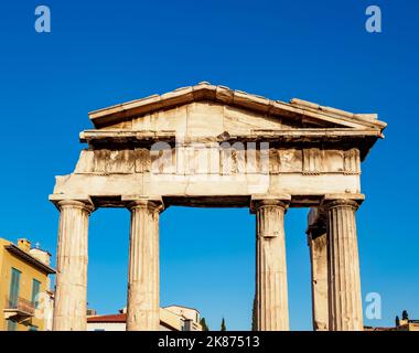 Tor der Athene Archegetis, Forum Romanum, Athen, Attika, Griechenland, Europa Stockfoto