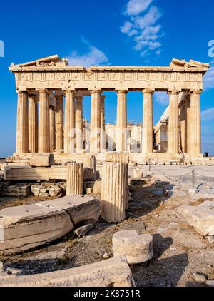 Parthenon, Akropolis, UNESCO-Weltkulturerbe, Athen, Attika, Griechenland, Europa Stockfoto