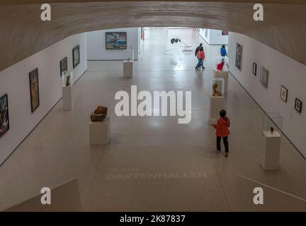 Besucher im Städel Museum Frankfurt, Deutschland Stockfoto