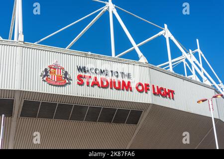 Das Stadion des Lichts, Vaux Brewery Way, Schafhürden, Stadt Sunderland, Tyne und Wear, England, Vereinigtes Königreich Stockfoto