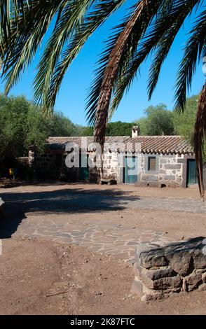 Sommer 2022 Archäologisches santuario nuragico santa cristina sardinien italien Stockfoto