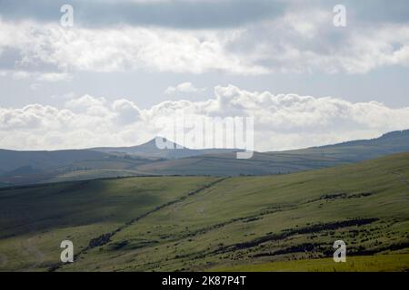 Shutlingsloe aus der Nähe von Bowstonegate über Lyme Park Chephire England Stockfoto