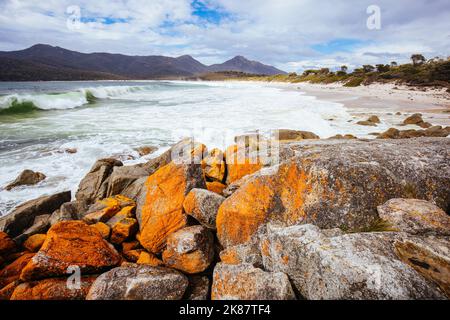 Wineglass Bay Beach in Tasmanien, Australien Stockfoto