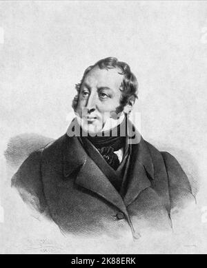 Gioachino Rossini Komponist (1792-1868) 01. Januar 1880 **WARNUNG** Dieses Foto ist nur für redaktionelle Verwendung bestimmt und unterliegt dem Copyright der Filmgesellschaft und/oder des Fotografen, der von der Film- oder Produktionsgesellschaft beauftragt wurde und kann nur durch Publikationen im Zusammenhang mit der Bewerbung des oben genannten Films reproduziert werden. Eine obligatorische Gutschrift an die Filmgesellschaft ist erforderlich. Der Fotograf sollte auch bei Bekanntwerden des Fotos gutgeschrieben werden. Ohne schriftliche Genehmigung der Film Company kann keine kommerzielle Nutzung gewährt werden. Stockfoto