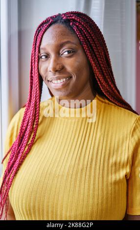 Porträt Einer Afroamerikanischen Frau Stockfoto