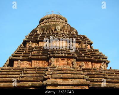 Konark, Orissa, Indien - 20. August 2022, Alter Tempel des Sonnentempels Konark, Orissa, Indien. Stockfoto