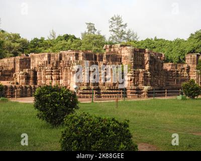 Konark, Orissa, Indien - 20. August 2022, Alter Tempel des Sonnentempels Konark, Orissa, Indien. Stockfoto