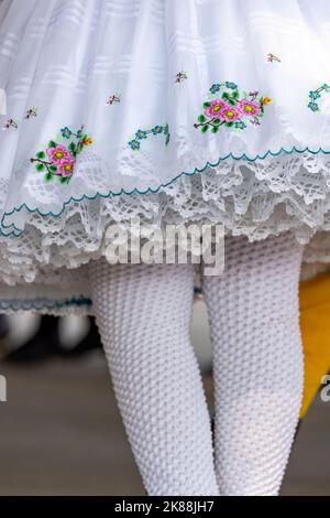 Detail der Tracht, Rakvice, Südmähren, Tschechische Republik Stockfoto