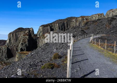 snowdonia llanberis Dinorwic Steinbruch wales Stockfoto