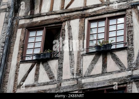 Die ältesten Häuser in Paris Stockfoto