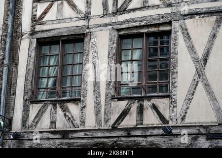 Die ältesten Häuser in Paris Stockfoto