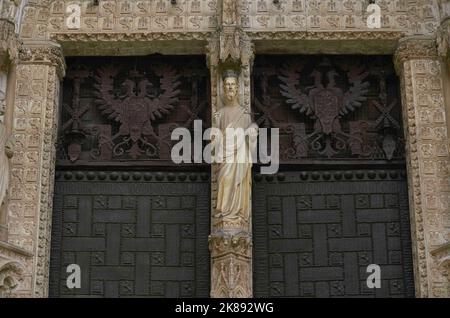 Kathedrale der Heiligen Maria. Hauptfassade. Stockfoto