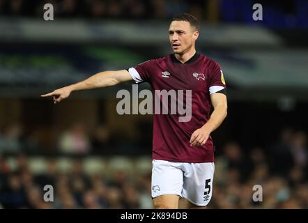 James Chester von Derby County während des Sky Bet League One-Spiels in der Portman Road, Ipswich. Bilddatum: Freitag, 21. Oktober 2022. Stockfoto