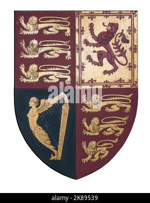 Royal Standard Shield der britischen Königsfamilie Stockfoto