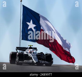 Austin, Texas, USA. 21. Oktober 2022. 22 Scuderia Alpha Tauri Driver YUKI TSUNODA beim ersten Trainingslauf des Tages. (Bild: © Hoss McBain/ZUMA Press Wire) Stockfoto
