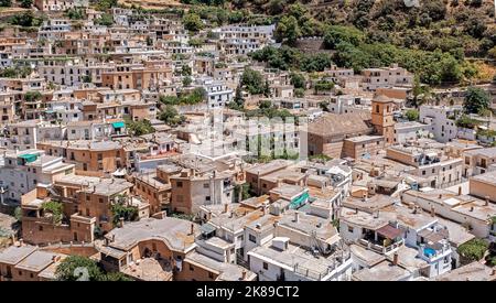 Pampaneira, ein kleines Bergdorf in den Alpujarras, Granada, Andalusien, Spanien Stockfoto