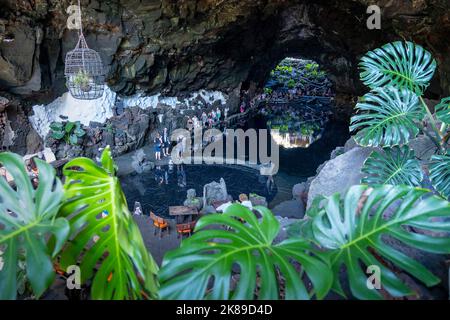 Jameos del Agua, Cesar Manrique, Lanzarote, Kanarische Inseln, Spanien Stockfoto